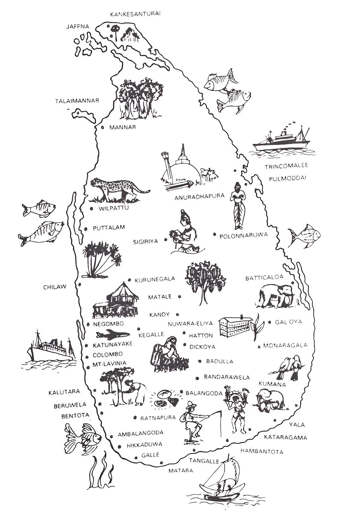 Sri Lanka map